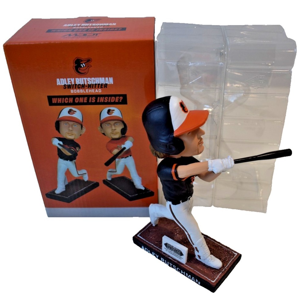 Baltimore Orioles SGA 7/28/24 Adley Rutschman Switch Hitter Bobblehead Black